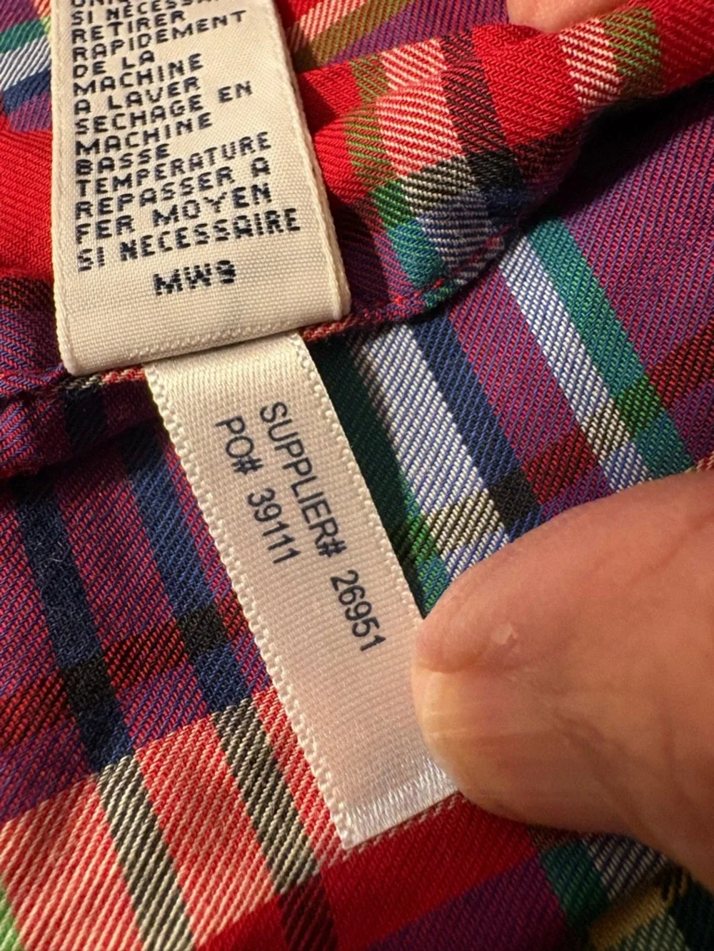 Ralph Lauren Classic Button Down Shirt Mens M Red Blue‎ Plaid Pony Cotton